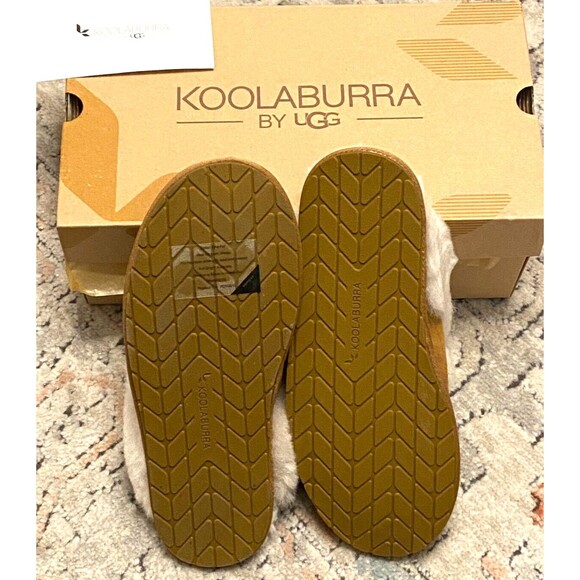 UGG Koolaburra Sheepskin Slide Slippers Women's 9 MILO Chestnut Brown Suede Soft - Picture 4 of 13